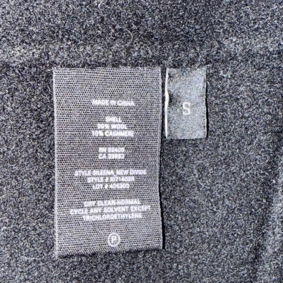 Theory Sileena New Divide Black Wool/Cashmere Blend Coat Size Small - Picture 5 of 12